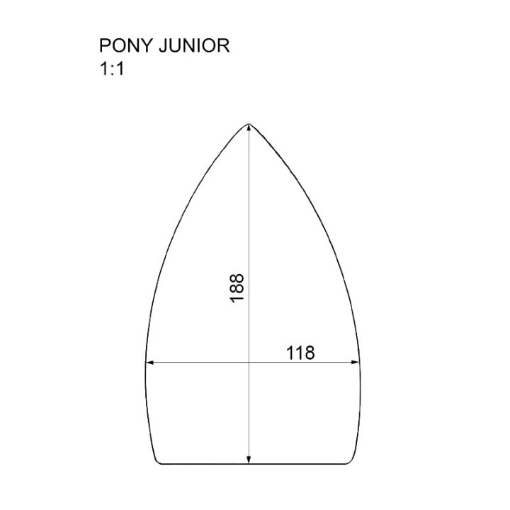 Nakładka na żelazko Pony Junior stopa teflonowo aluminiowa