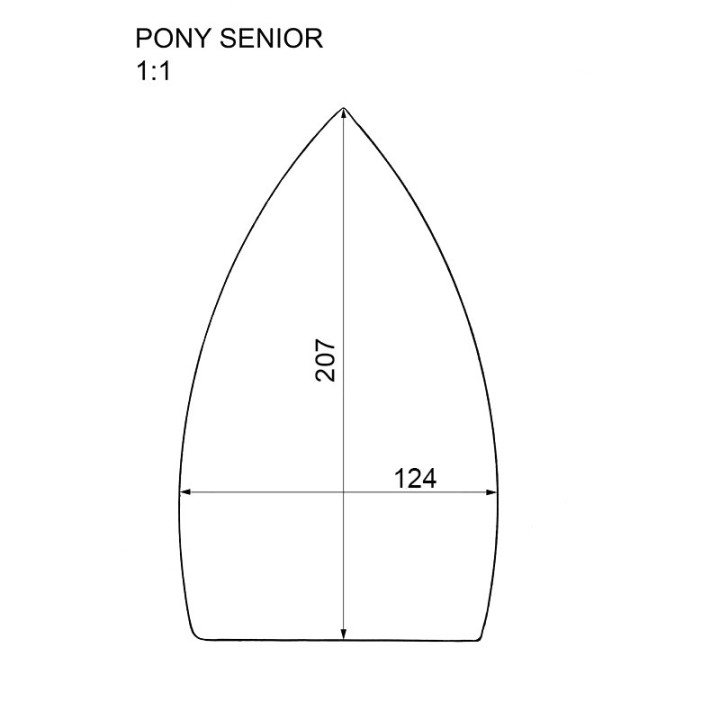 Nakładka na żelazko Pony Senior stopa teflonowo aluminiowa