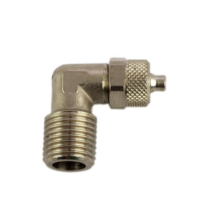 Złączka zaciskowa kątowa do pneumatyki 3/8"z x 6mm