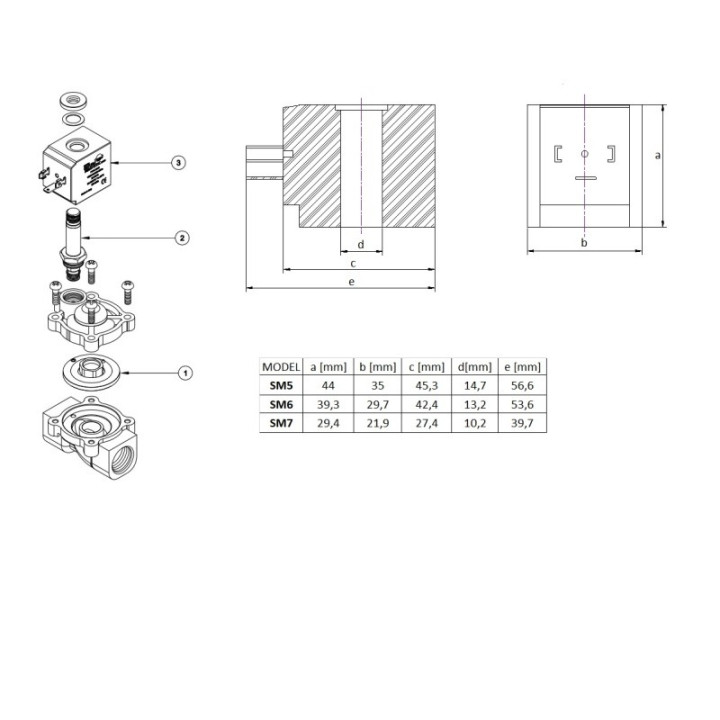 Elektrozawór membranowy SV107 G1" DN25, 24VDC, normalnie zamknięty