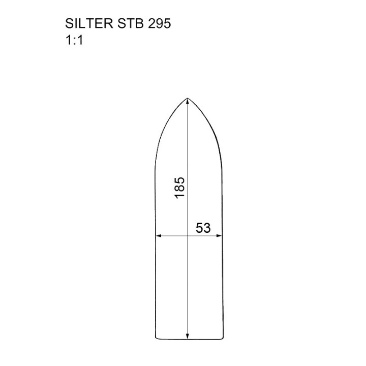 Nakładka na żelazko Slim ST/B 295 stopa teflonowo aluminiowa