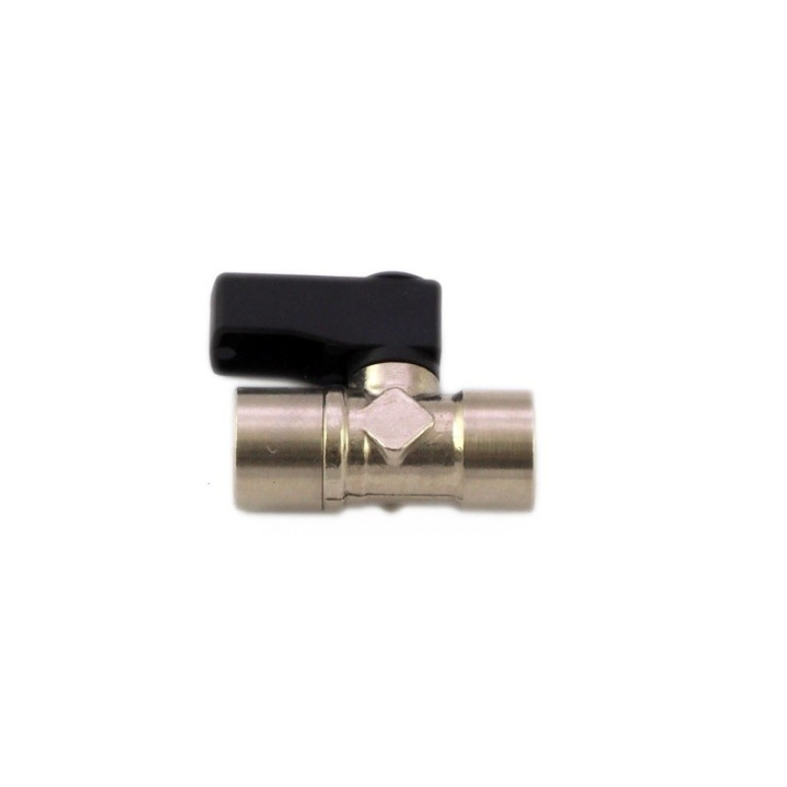 Zawór kulowy G 1/8"w/w,czarny do 130stopni