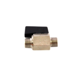 Zawór kulowy G 1/4"z/z,czarny do 130stopni