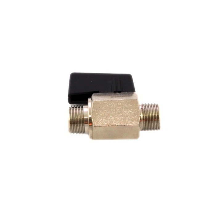 Zawór kulowy G 1/4"z/z,czarny do 130stopni