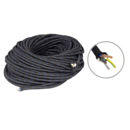 Przewód, kabel do żelazka w oplocie. 4 x0,75 mm.