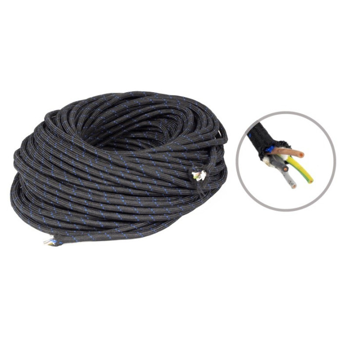 Przewód, kabel do żelazka w oplocie. 4 x0,75 mm.