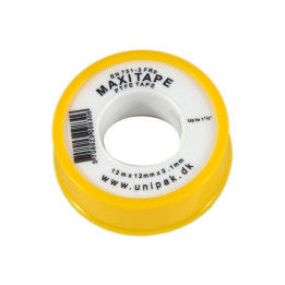 Taśma teflonowa13,2m x12mm x 0,1mm MAXITAPE MD (gęstość: 0.7 g/ cm3)