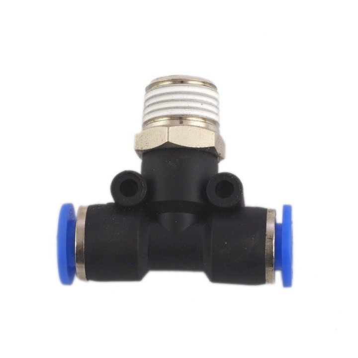 Szybkozłączka trójnik 1/4"z x 6mm x 6mm