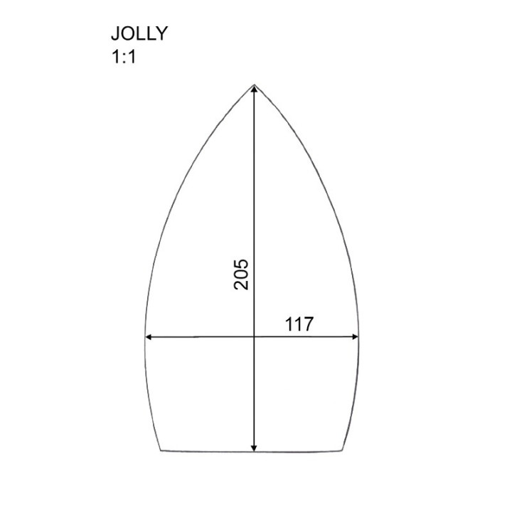 Nakładka na Żelazko Jolly - Stopa Teflonowo-Aluminiowa Antypołyskowa