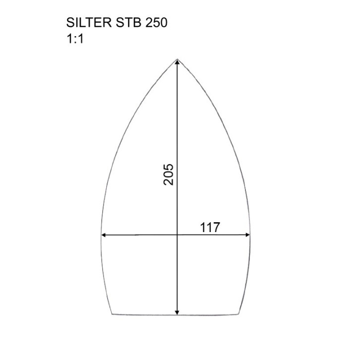 Nakładka na żelazko Silter ST/B250, Covemat stopa teflonowo aluminiowa