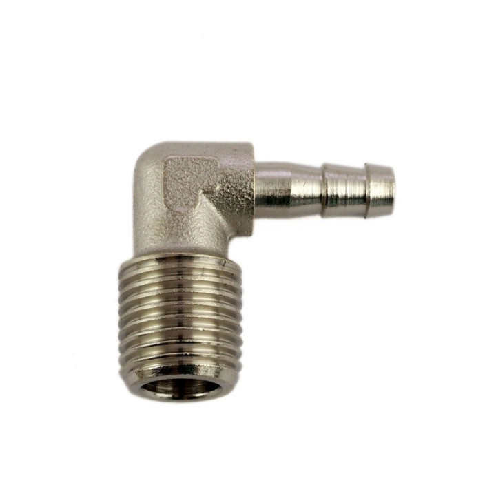 Końcówka na wąż kątowa 1/4"zew. x 6mm