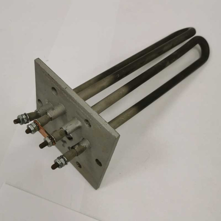 Grzałka z kryzą kwadratową 115x115mm,230V, 6KW,L24cm