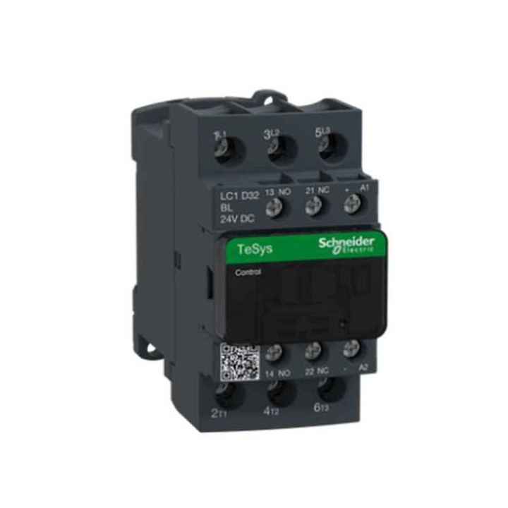 Stycznik LC1D32BL D3P AC3-32A, NZ+NO, 24V DC(L)15KW 