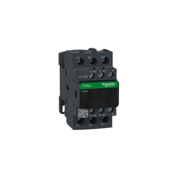 Stycznik LC1D25P5 D 3P 25A,11KW, 230V/50/60Hz, 1NO,1NC