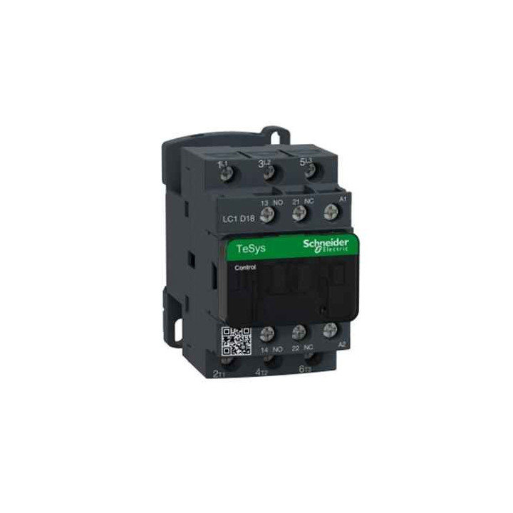 Stycznik LC1D18E7 D 3P AC3-18A,NZ+NO,48V 50/60HZ