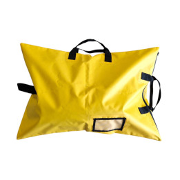 Wodoodporna torba transportowa - PVC,50x75 cm, z zamkiem YKK, uchwyty z 3 stron, żółta
